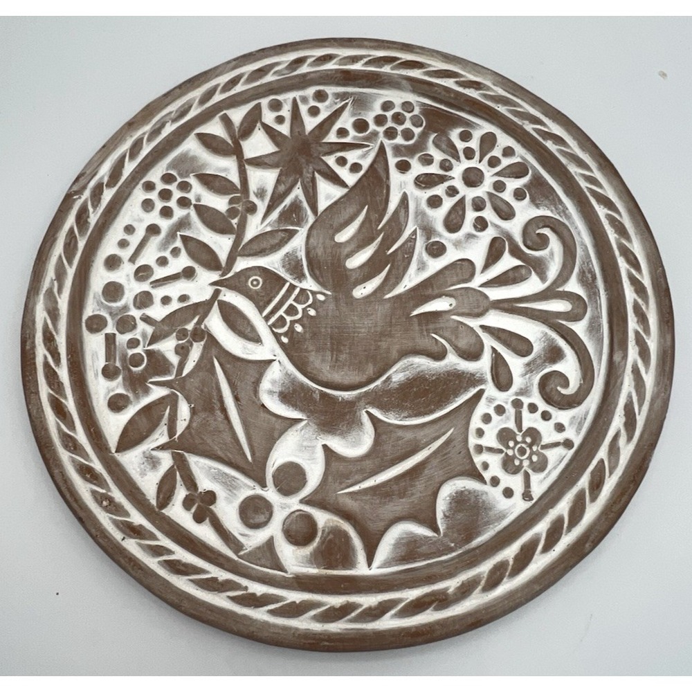 Korissa Bread Warmer Round Terracotta 9.25" New York Dove Christmas Holiday